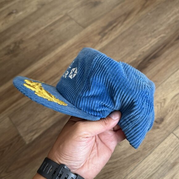 Vintage Prince Chrysler Corduroy Trucker Snapback Hat - Picture 4 of 7